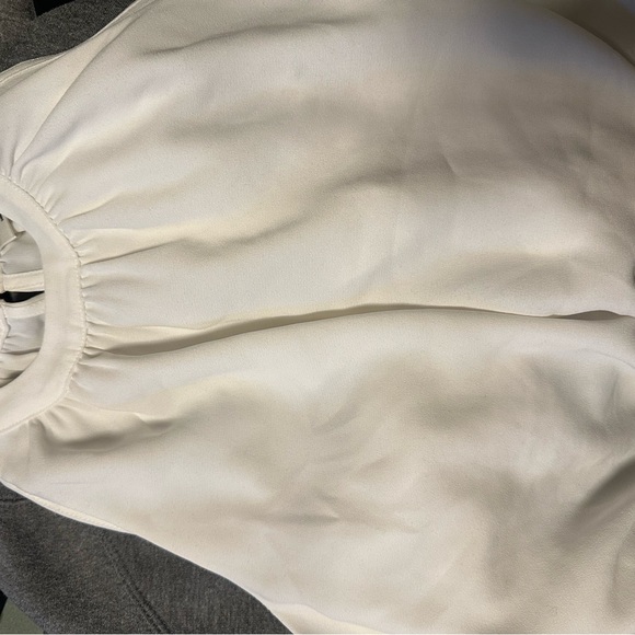 NWT Aritzia Wilfred white halter cropped Patrice blouse S - Picture 8 of 9